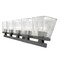 Z-Lite Astor 5 Light Vanity, Matte Black & Clear 1936-5V-MB - alternate 4
